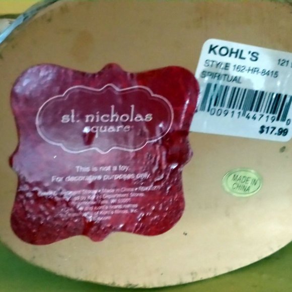 Kohl's Holiday St Nicholas Square Nativity Scene Baby Jesus Poshmark